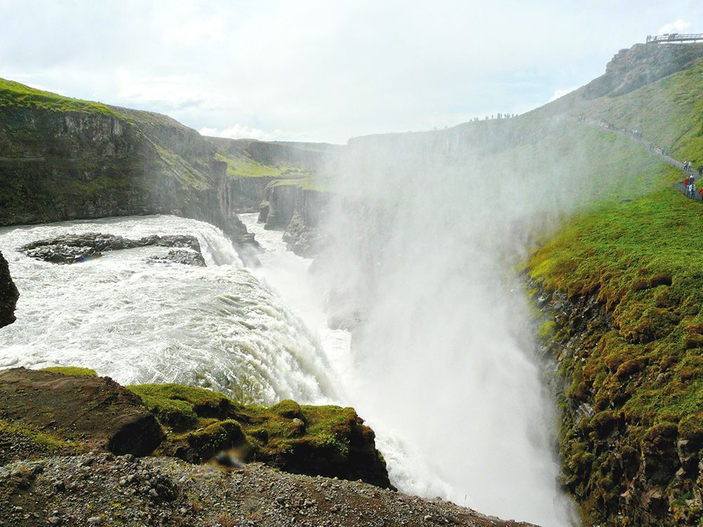 Island Wasserfall Landschaft 2012