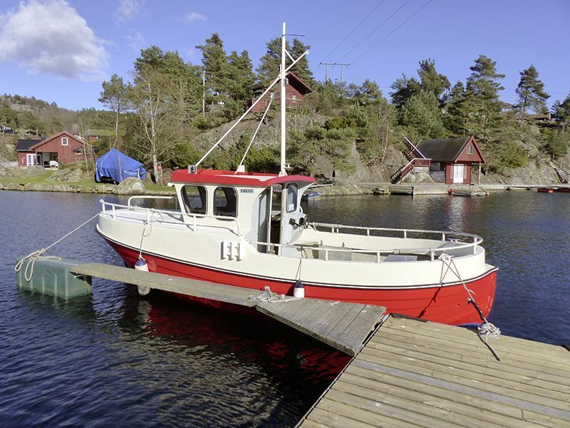 Angelreisen Norwegen Boote 40071-40075 Røsstad Hytter Dieselboot 23 Fuss 35 PS