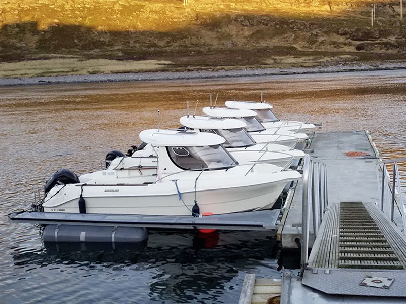 Angelreisen Norwegen Boote 44001-44002 Havøysund Sjøhus Boot Quicksilver 640, 100 PS, Echolot, Kartenplotter