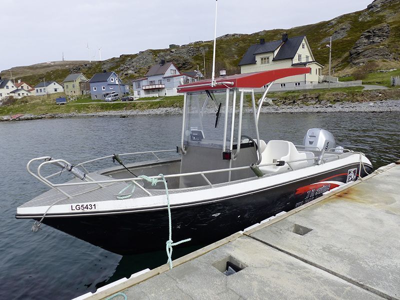 Angelreisen Norwegen Boote 44010 Havøysund Sjøhus Aluboot 20 Fuss, 115 PS, Echolot, Kartenplotter