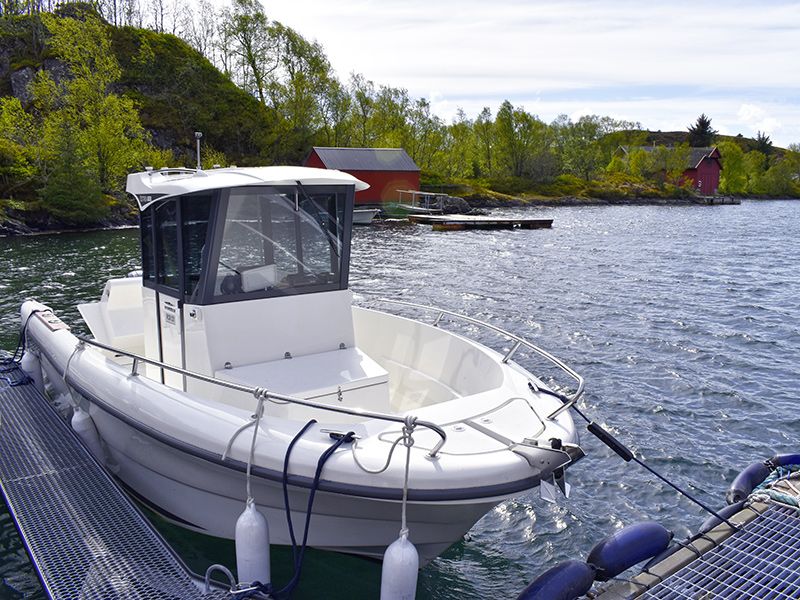 Angelreisen Norwegen 41301-41305 Nordbø Feriehus Boot 20 Fuß / 100 PS, 4Takt, Echolot, Kartenplotter