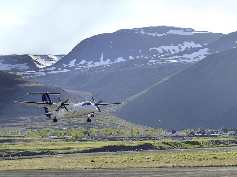 Angelreisen Island Bildergalerie Anflug Isafjördur