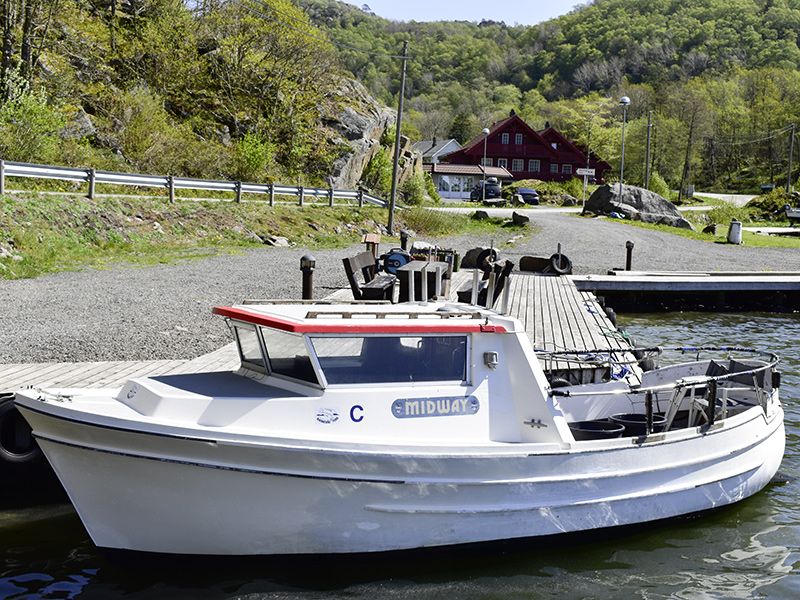 Angelreisen Norwegen 40080-40093 Bjørnevåg Ferie Kabinen-Dieselboot 25 Fuß / 65 PS, Echolot, Kartenplotter