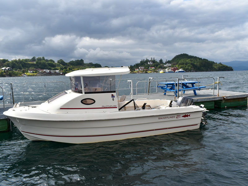 Angelreisen Norwegen Boote 40411-40431 Furre Hytter Boot 21 Fuß, 70 PS, 4 Takt mit Echolot (Smartliner mit Pilothaus)