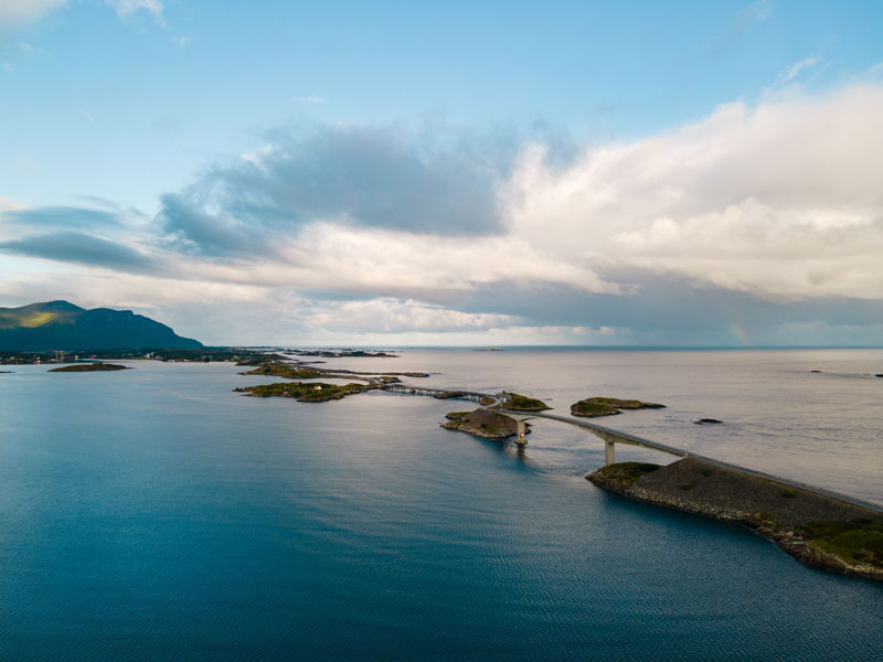 Norwegen | Atlantikstraße von oben