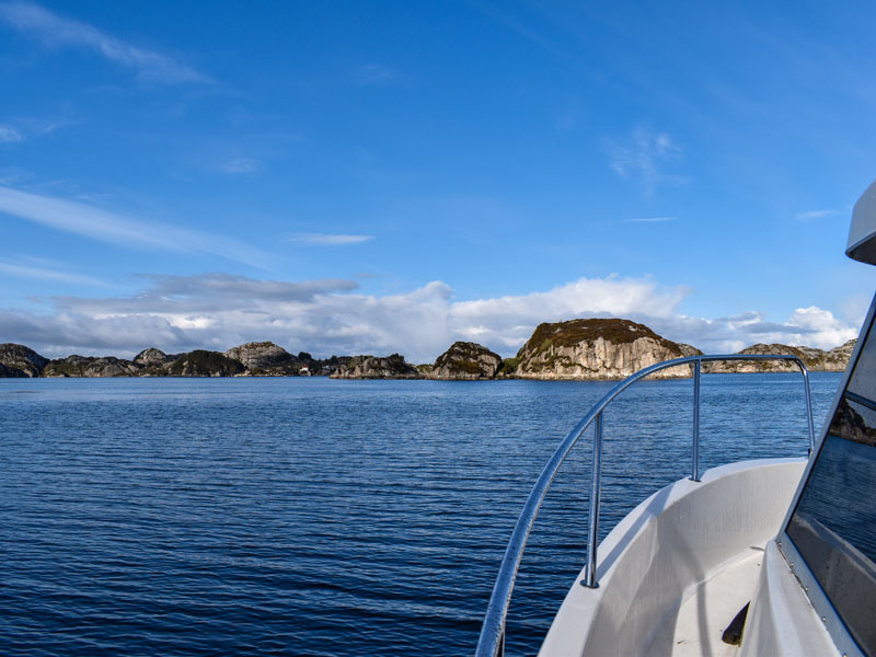 Norwegen | Bømlo | Boot und Insel