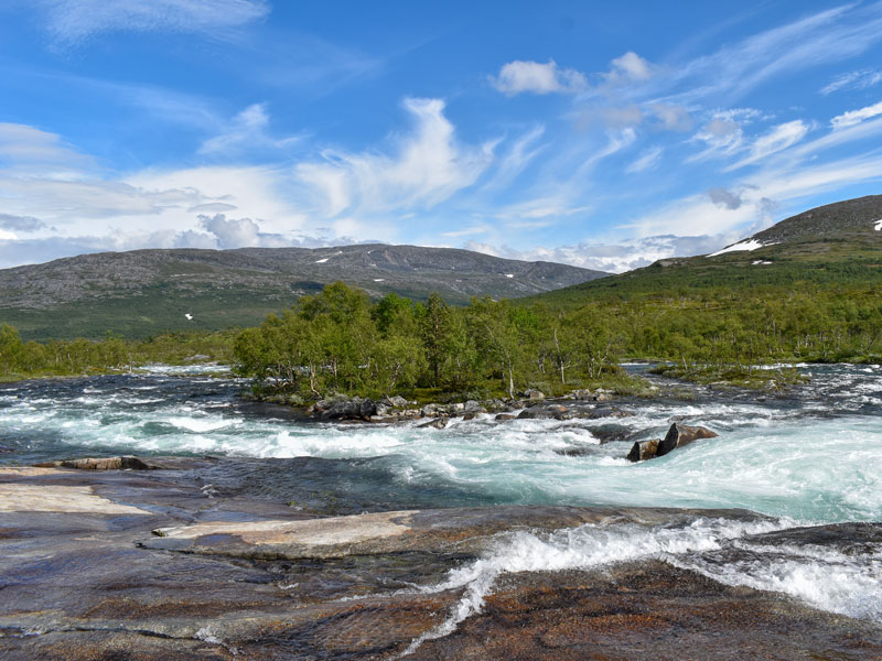 Norwegen | Nordland | Arctic Circle Fluss