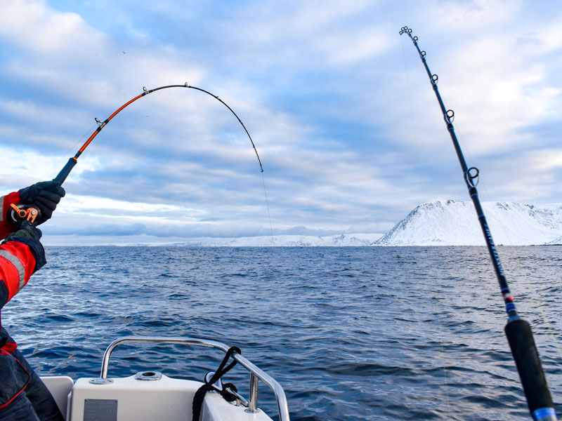 Norwegen | Troms og Finnmark | Angler am Nordkapp