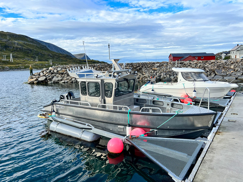 Angelreisen Norwegen 44001 - 44010 Havøysund Sjøhus Alu-Kabinenboot 24 Fuß, 175 PS, 4 Takt mit Echolot und Kartenplotter