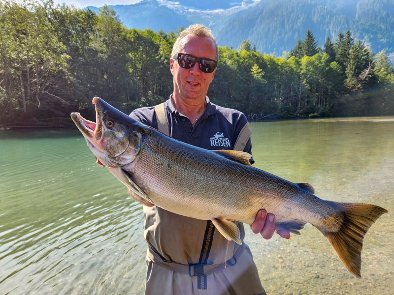 Angelreisen Kanada Kitimat großer Lachs