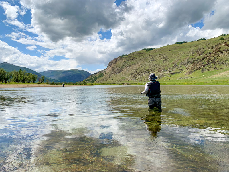 Angelreise Mongolei Fliegenfischen