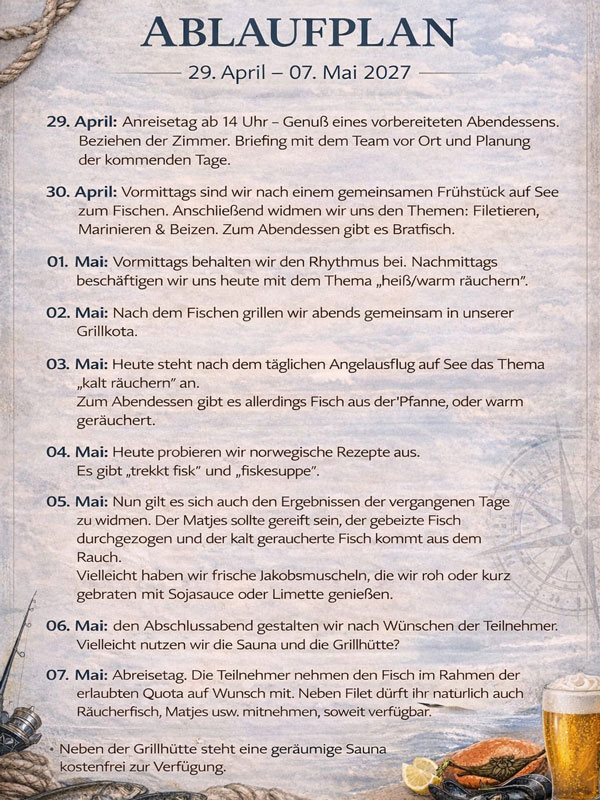 Flatanger Event 2027 Ablaufplan