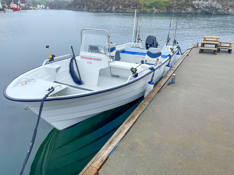 Angelreisen Norwegen 41161 Haus Cato 2_Boot 20 Fuß, 60 PS, 4 Takt mit Echolot und Kartenplotter (Øien620 F)